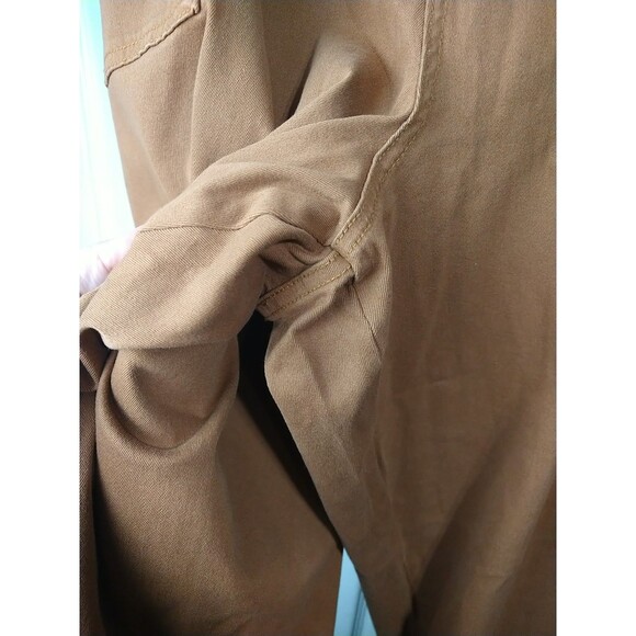 Ava & Viv Woman 30W Chino Flat Front Brown Casual Pants Travel Office Pocket - Picture 4 of 11